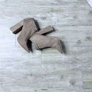Shoe Republic LA Taupe Heeled Boots